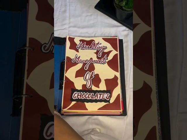 Marketing Management Project For class 12th on CHOCOLATE  #viral #project #12th #economics #school