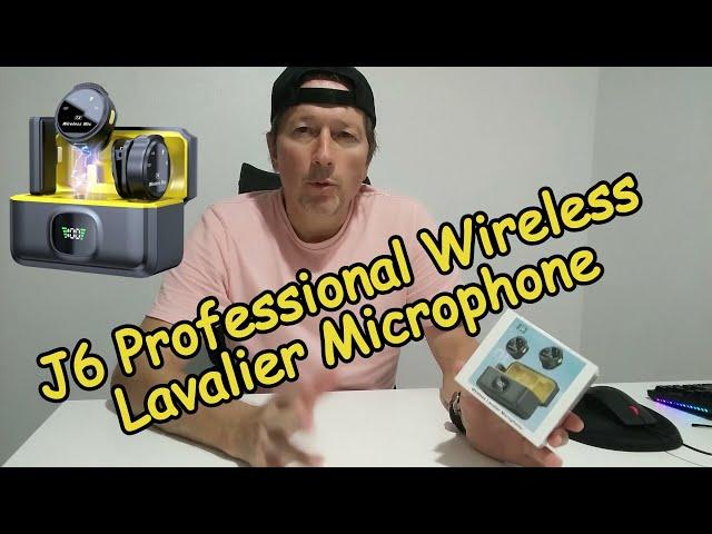 J6 Professional Wireless Lavalier Microphone with Charging Case, Unboxing And Full Review