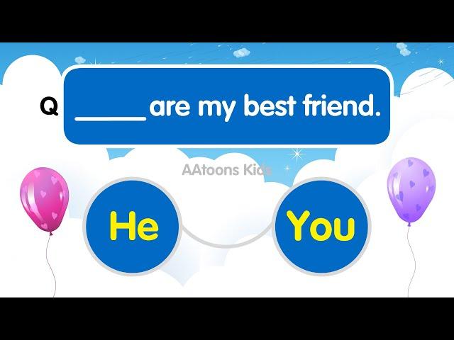 Pronoun Quiz | Uses of Pronoun | Learn English for Kids | Quiz Time