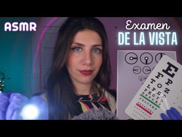 ASMR • Examen de la VISTA pero ORBITAL - Roleplay Médico