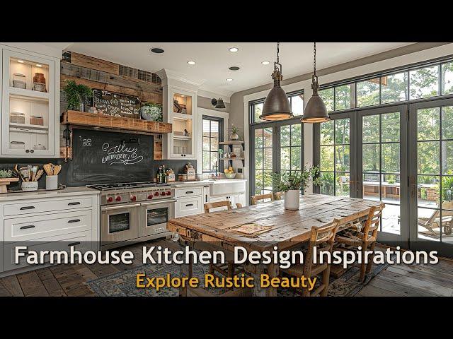 Farmhouse Kitchen Design Inspirations - Explore Rustic Beauty