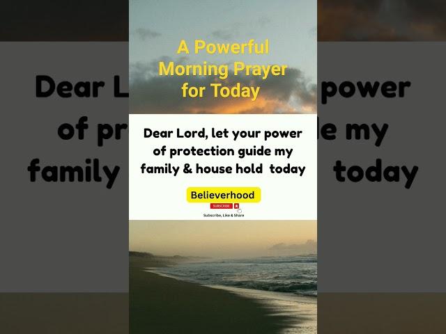 A Powerful Morning Prayer for God's Favor and Blessings #morningprayer #prayer