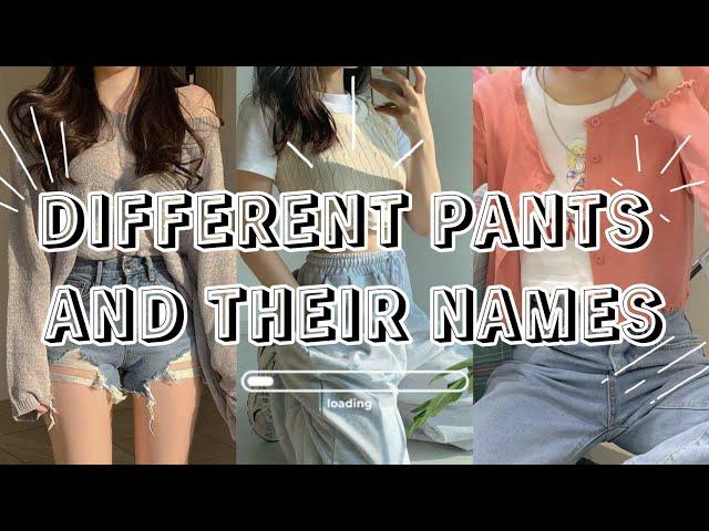 DIFFERENT TYPES OF PANTS WITH NAMES || CAKETAPIOCA