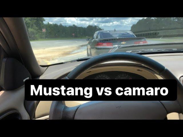 2002 Mustang GT vs 2014 Camaro SS!-how fast is a almost stock 2valve