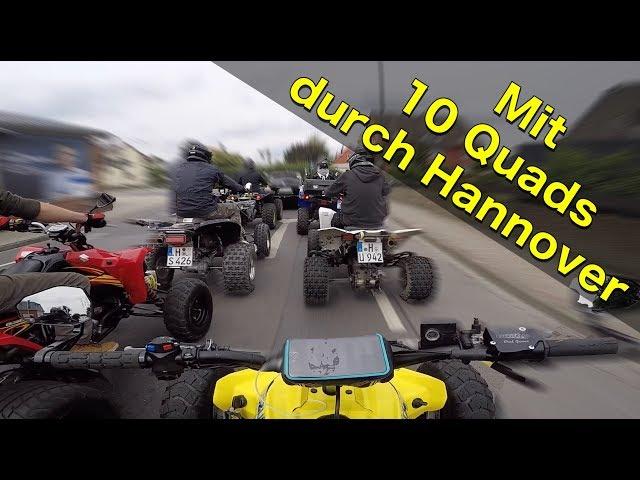 Mit 10 Quads durch Hannover / Quad-Vlog ToxiQtime