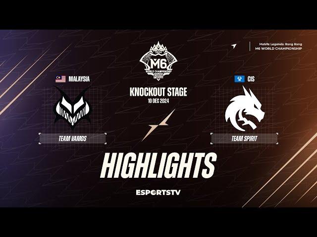 Team Vamos vs Team Spirit HIGHLIGHTS M6 World Championship | TS vs VMS ESPORTSTV