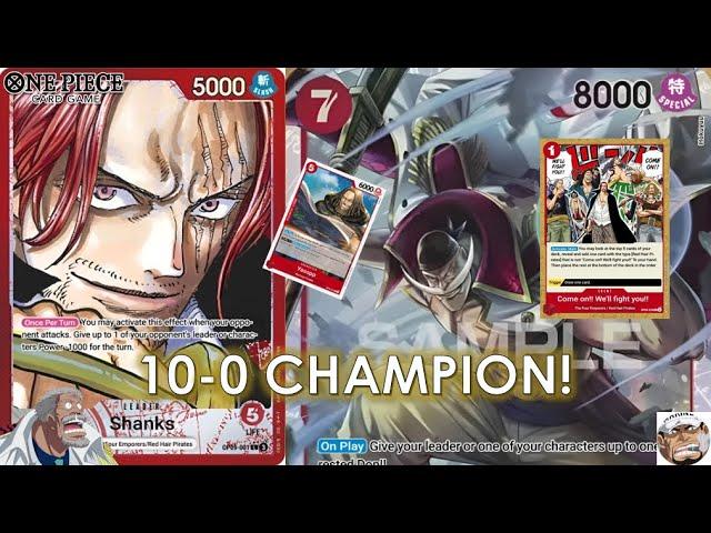 (OP09) UNDEFEATED Shanks Deck! | 10-0 Winner