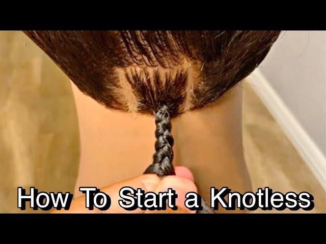 **DETAILED** How to Start a Knotless Braid | •BraidsbyTyTi