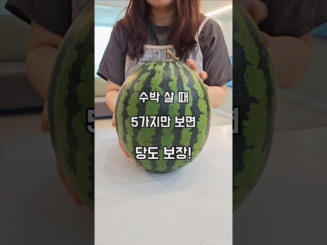 수박 고르는법 5가지만 보면 당도 보장️ #살림노하우 #살림꿀팁 #살림 #살림팁 #수박고르는법