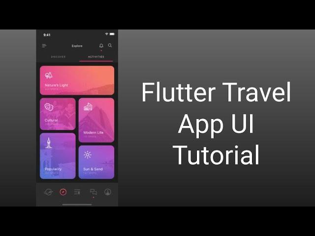 Travel App (Part 1) - Flutter UI