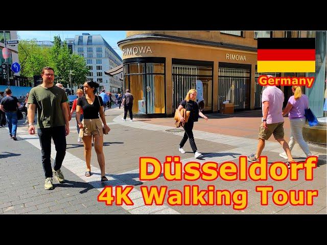Düsseldorf 4K 2024 Street Walk Deutschland  (Königsallee, Rheinuferpromenade, Altstadt)