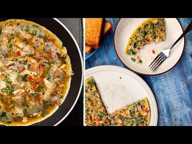 High Protein Breakfast | Omelette Recipe | Chicken Omelette | Breakfast Recipe | The Spice Diary
