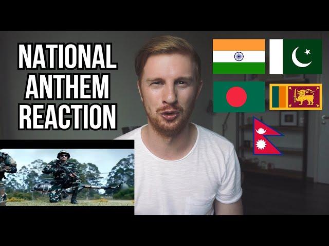 NATIONAL ANTHEM REACTION (India v Pakistan v Bangladesh v Sri Lanka v Nepal)