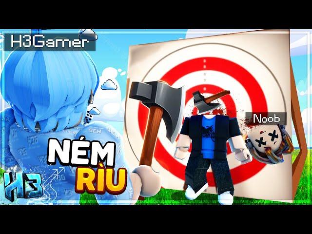 Mình NÉM RÌU vào NOOB?? Trở Thành NGƯỜI NÉM RÌU Mạnh Nhất Trong Target Practice Simulator | Roblox