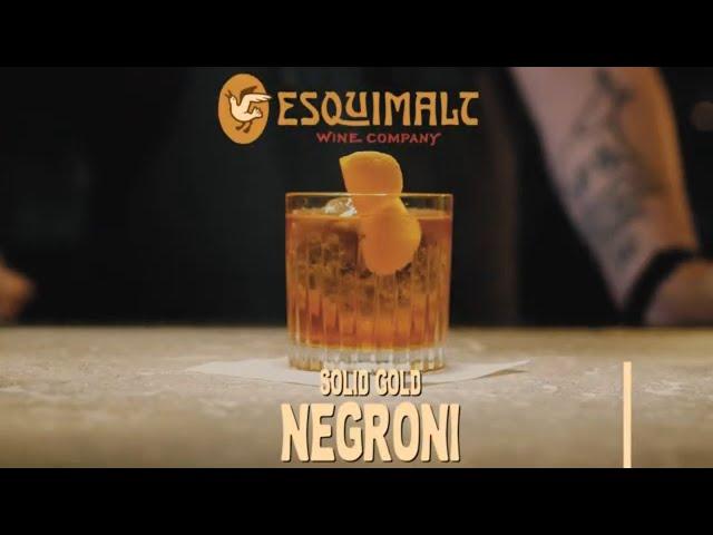 Esquimalt Wine Co. Sold Gold Negroni  - Instagram Square