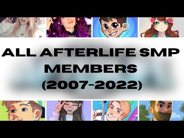 All Afterlife SMP Members - Sub Count History (2007-2022)