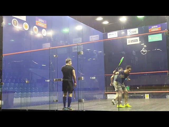 S.Ep93 Squash @ Glass Court, TC chan, Justin & Jo Wen, ex nationals 180422