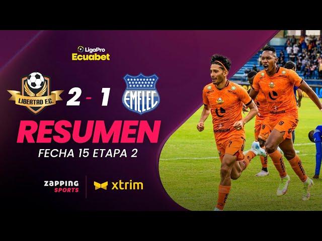 Libertad FC 2 - 1 CS Emelec Fecha 15 / 2da Etapa / LigaPro Ecuabet