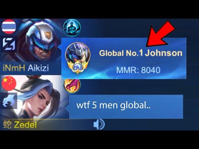 I MET TOP 1 GLOBAL JOHNSON OPEN MIC & GLOBAL 2 DYRROTH AND LYLIA IN 5 MEN RANK!! (they are funny)