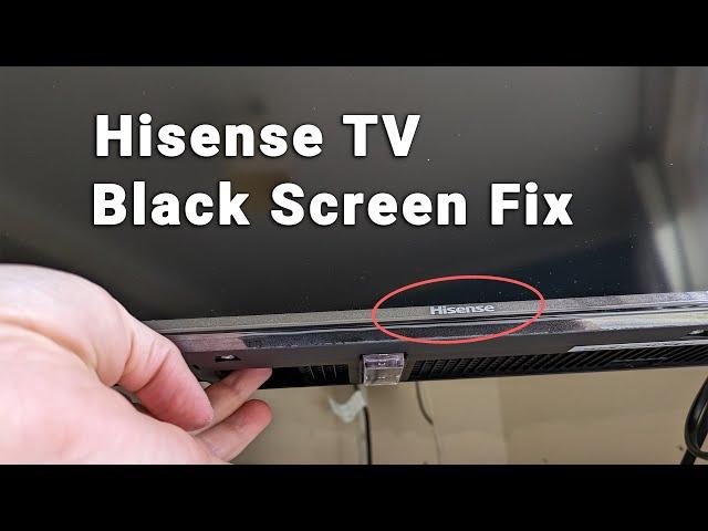 Hisense TV Black Screen Fix | Simple How-to Guide