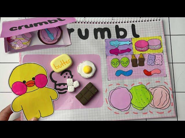 [paper diy] CRUMBL COOKIES  Tutorial | making cookies  종이놀이 asmr 쿠키 만들기