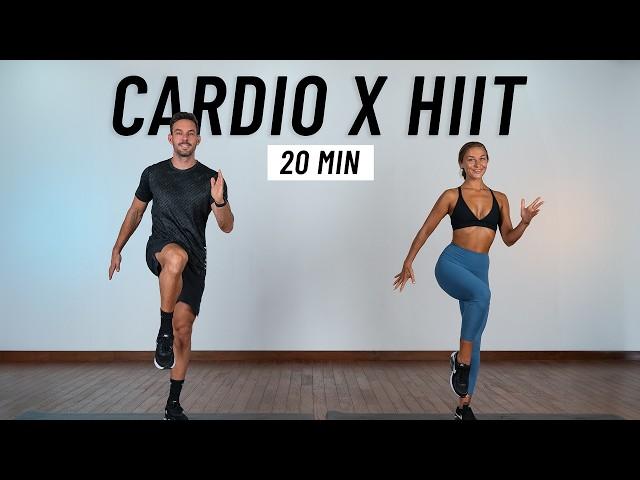 20 Min Fat Burning HIIT Workout - Full body Cardio, No Equipment, No Repeats