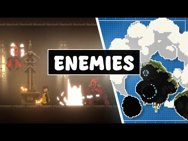 Adding ENGAGING Enemies to my Metroidvania!