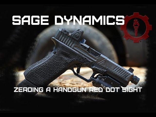 Zeroing a Handgun Red Dot Sight