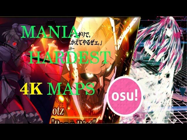 Osu! Mania Hardest 4K Maps Top 7