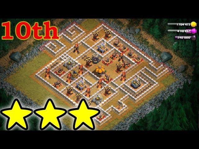 Бумажная карта. Одиночная кампания на 10 тх. Clash of Clans. Карты гоблинов.