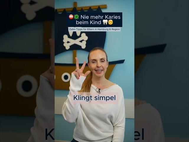 Nie mehr Karies beim Kind - Zahnpiraten Hamburg Zahntipps #Shorts