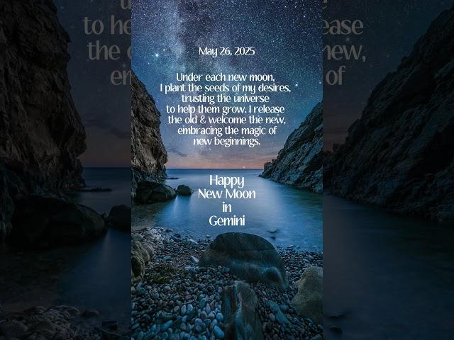 Today’s Gemini New Moon invites us to begin again—with curiosity. #GeminiNewMoon #NewMoonMay2025