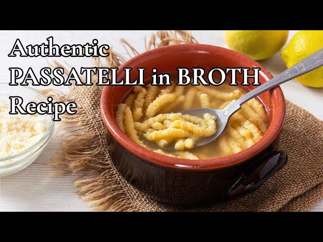 How to make Passatelli in Broth, Best Italian Comfort Food. Easy Recipe