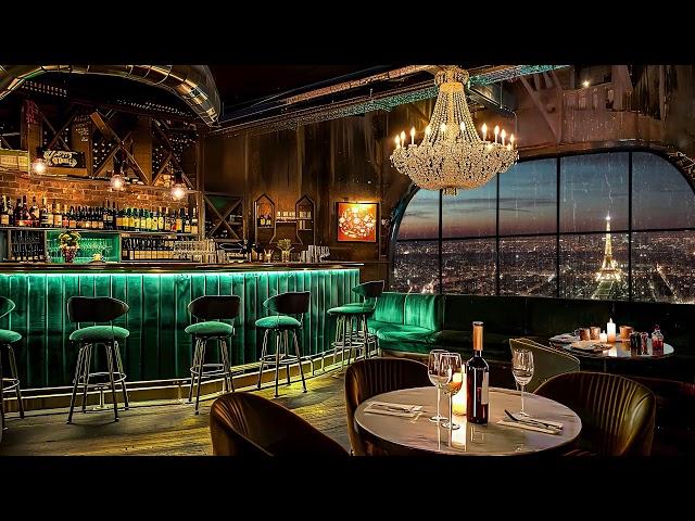 Paris Jazz Bar  Ethereal Jazz Saxophone Music in Cozy Bar Ambience for Good Mood, Chill