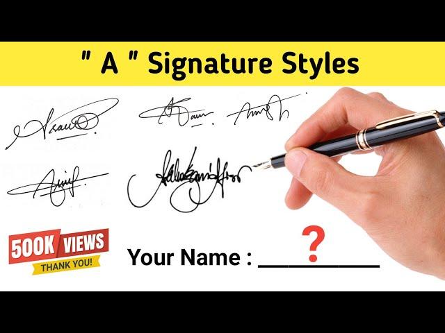 ️A Signature Style | Signature Style Of My Name  | How To Create My Own Signature