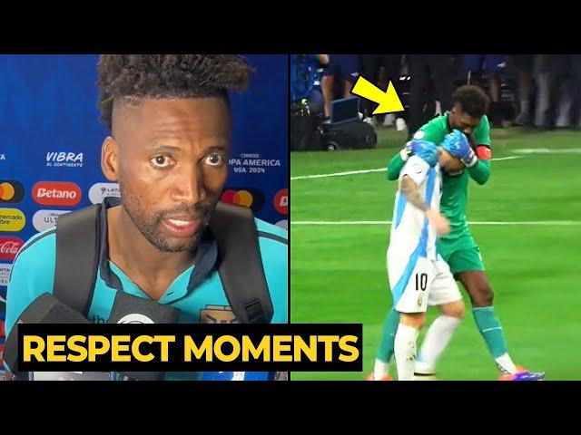 Ecuador goalkeeper SPEAKS UP after his video went VIRAL when he consoled MESSI after missed penalty