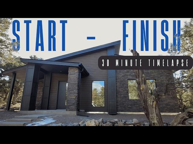 Building a House in 30 Minutes: Timelapse Magic | Foundation to Finish