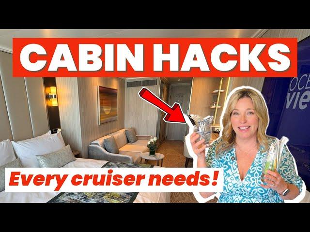 10 Genius CRUISE CABIN Hacks & *Secrets*: Get MORE Space & Stay Uncluttered!
