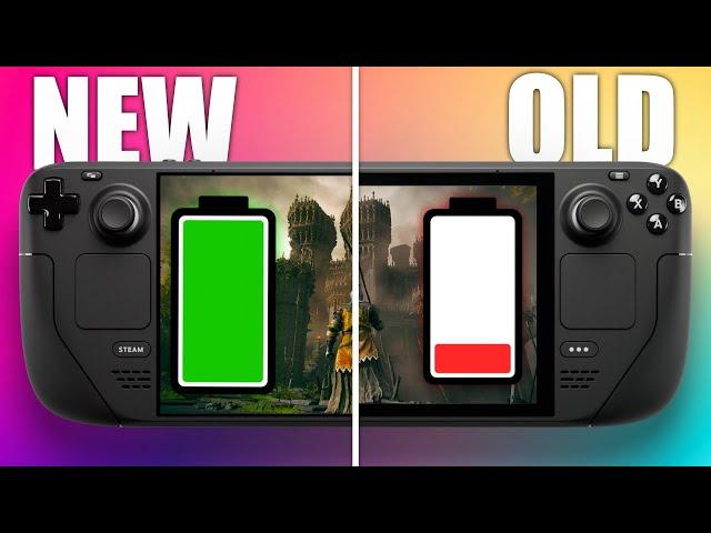 Over 2x! : Steam deck battery test | OLED vs LCD