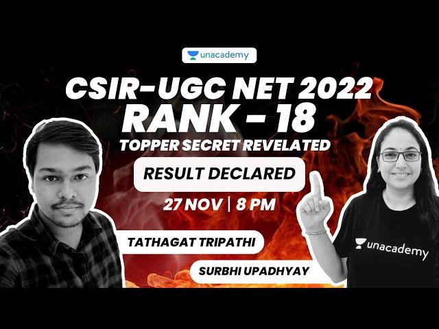 AIR - 18 | CSIR-UGC NET 2022 | Topper's secrets revealed | Surbhi Upadhyay | Unacademy CSIR-UGC NET