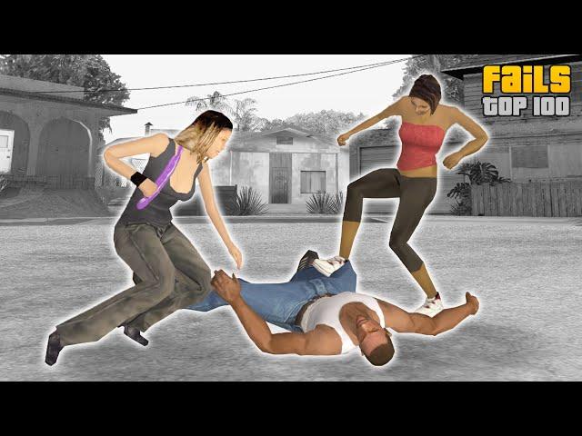 Top 100 GTA San Andreas Fails, Glitches & Funny Moments