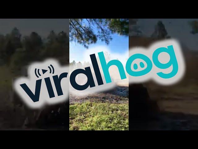 Jeep Slides Through Mud and Crashes Into Tree || ViralHog