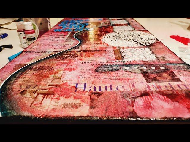 HOW TO create an ABSTRACT  COLLAGE with Texture