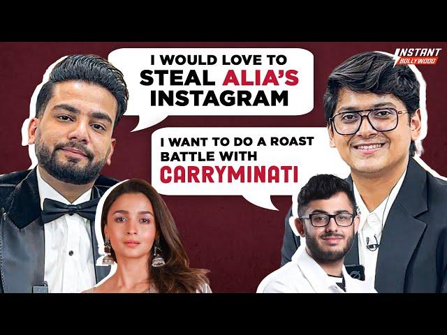 Elvish and Mortal Talk on Alia's Instagram,SRK, Roast Battle With CarryMinati & Social Media Secrets