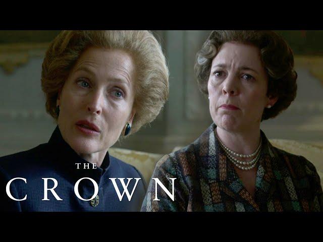 The Crown | The Queen Challenges Margaret Thatcher