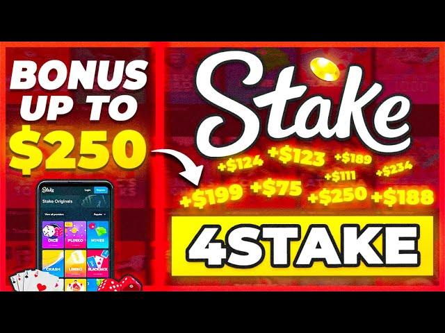 STAKE PROMO CODE: "4STAKE" upto $250 on Stake COM & $25 on Stake US promo code review