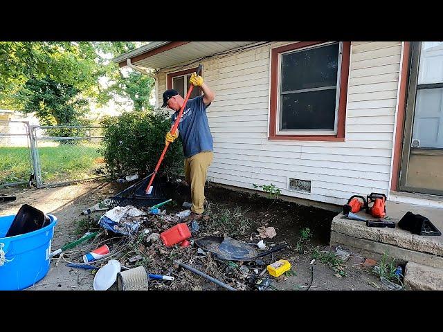 Single FATHER Of 4 OVERWHELMED With Overgrown TRASHY Lawn