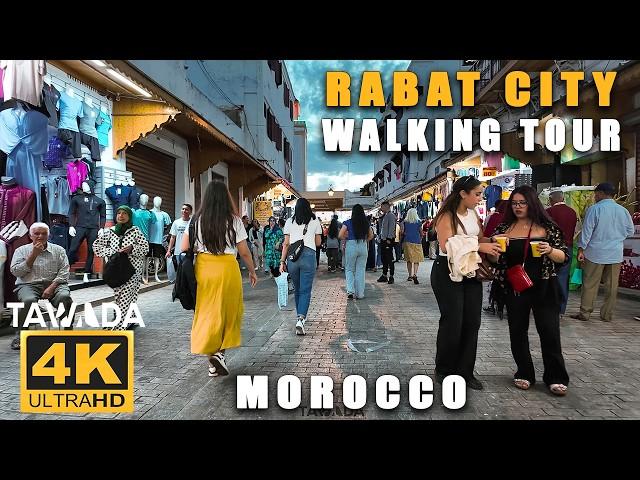 RABAT City 4K UHD Walking Tour, Morocco 