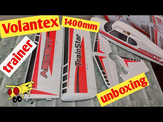 Volantex TrainStar Ascent 1400mm Unboxing Beginner RC Airplane Trainer Aircraft 747-8