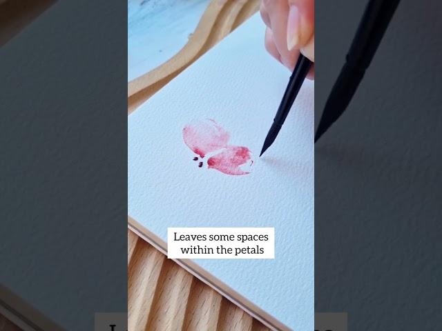 The easiest watercolor flower to paint